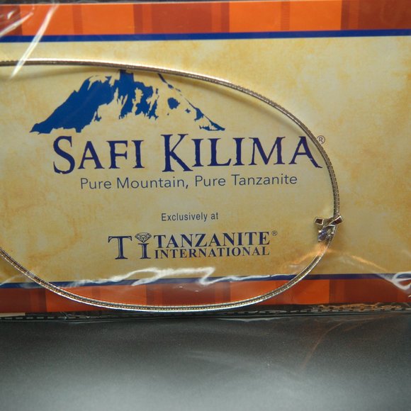 Sterling Silver Tanzanite Necklace - Picture 3 of 8